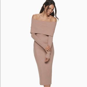 Cara Santana Off The Shoulder Sweater Dress